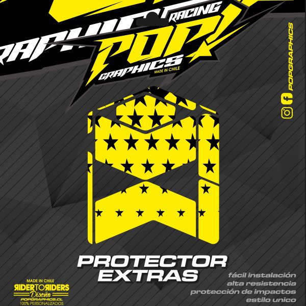 Protector extra estrellas amarillas