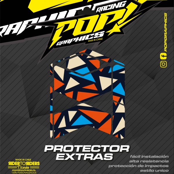 Protector extra triángulos colores
