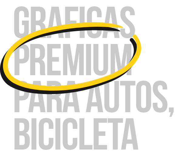 Gráficas premium para autos y bicicleta